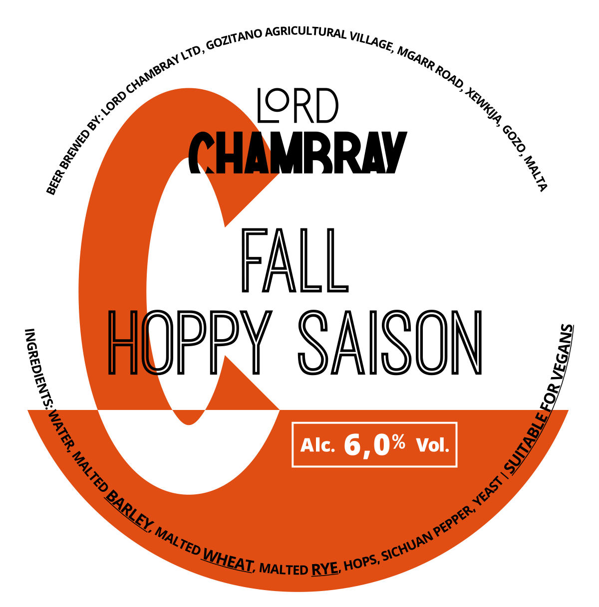 Lord Chambray – Craft Beer from Malta Fall Hoppy Saison